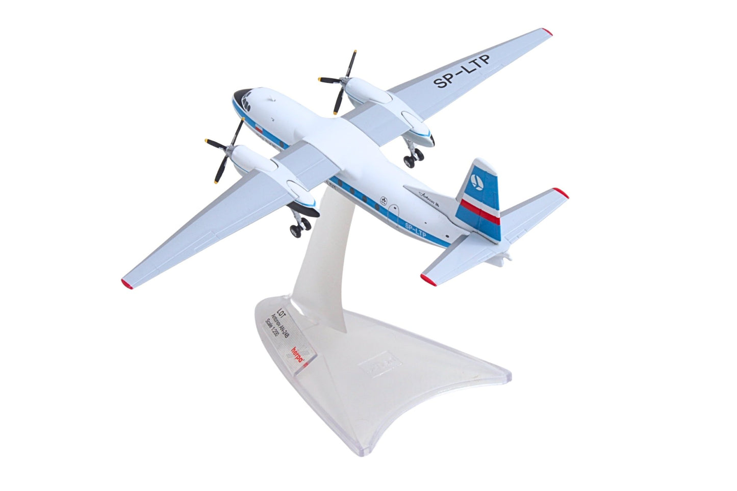 Herpa Wings 572996 1:200 LOT Polish Airlines Antonov AN - 24V SP - LTP