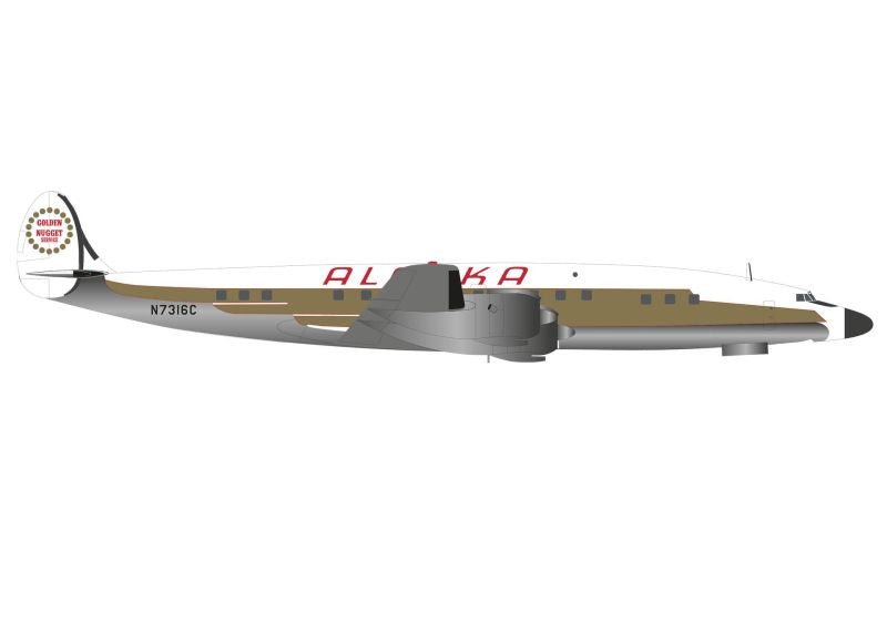 Herpa Wings 573023 1:200 Alaska Airlines Lockheed L - 1649A Starliner