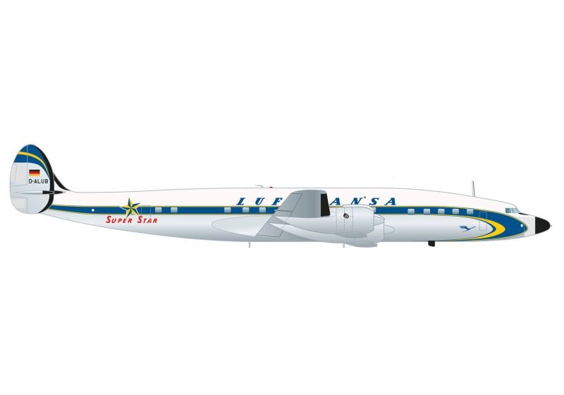 Herpa Wings 573030 1:200 Lufthansa Lockheed L - 1649A Super Star - delivery color scheme