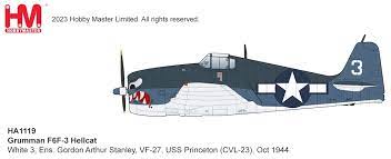 Hobby Master HA1119 1:72 F6F - 3 Hellcat Ens. Gordon Arthur Stanley, VF - 27, USS Princeton, Oct 1944