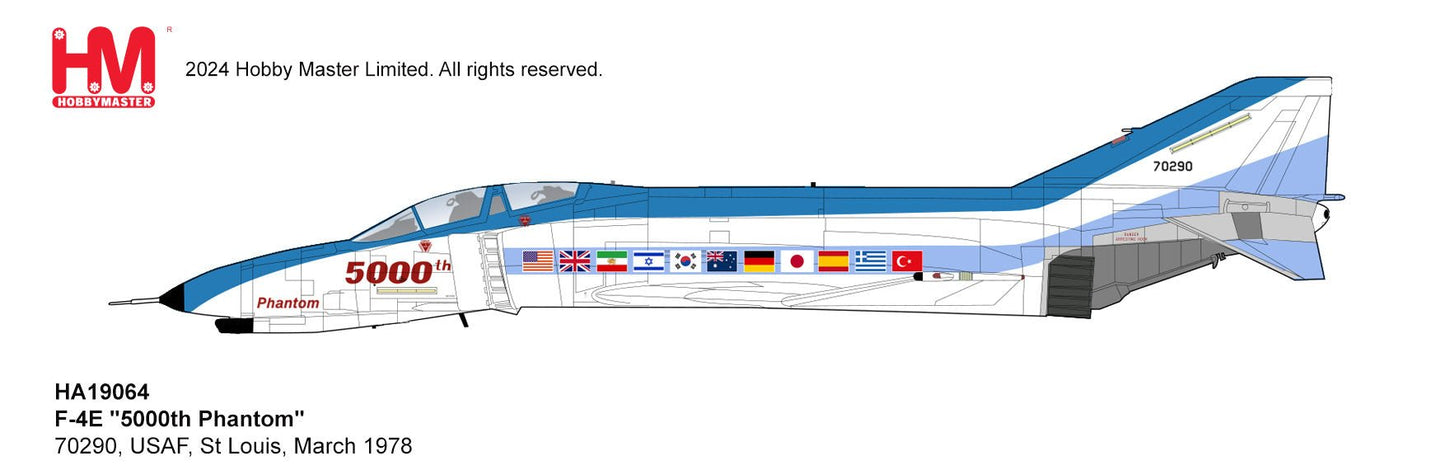 Hobby Master HA19064 1:72 F - 4E "5000th Phantom" 70290, USAF, St Louis, March 1978