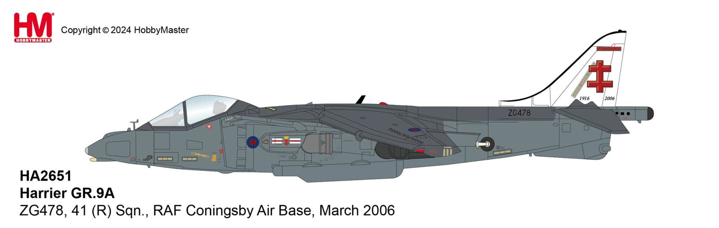 Hobby Master HA2651 1:72 Harrier GR.9A ZG478, 41 (R) Sqn., RAF Coningsby Air Base, March 2006