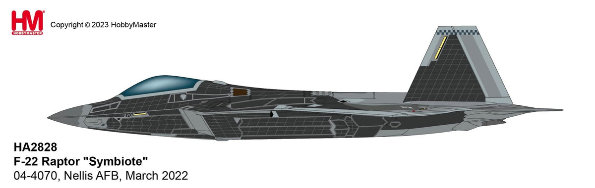 Hobby Master HA2828 1:72 F - 22 Raptor "Symbiote" 04 - 4070, Nellis AFB, March 2022