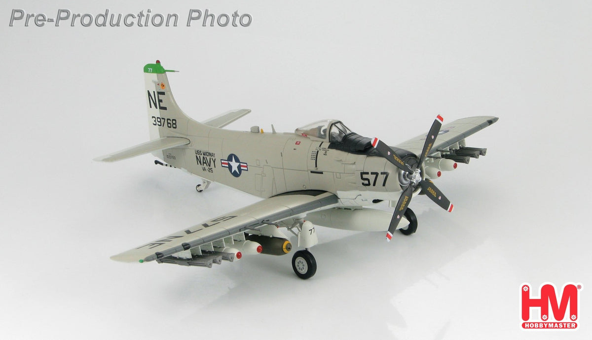 Hobby Master HA2903 1:72 Douglas A - 1H Skyraider 39768, VA - 25, USS Midway, The Fist of the Fleet, 1964