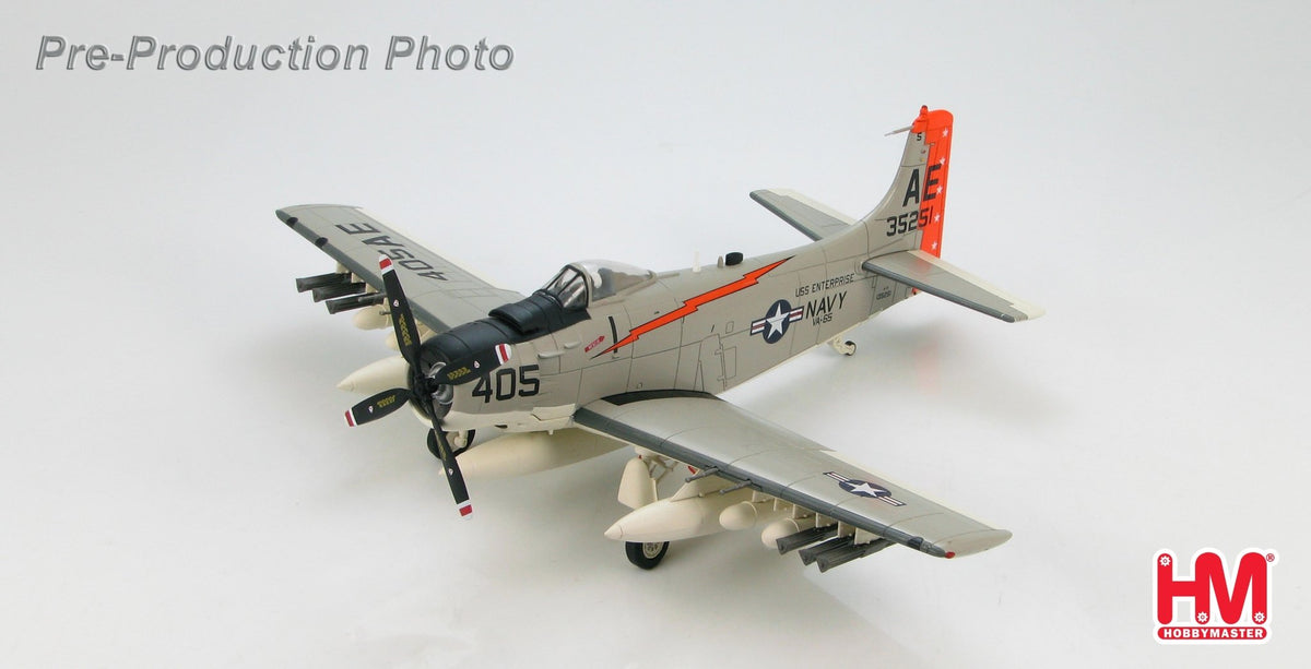 Hobby Master HA2909 1:72 A - 1H Skyraiders BuNo135251, VA - 65, USS Enterprise, Operation Sea Orbit