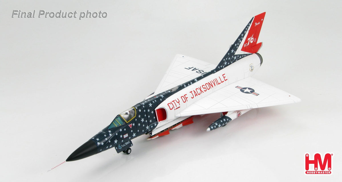 Hobby Master HA3603 1:72 F - 106A Delta Dart City of Jacksonville, 125th FG Florida ANG, 1976 bicentennial