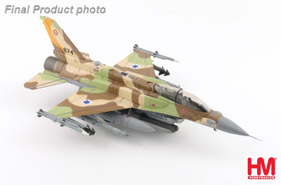 Hobby Master HA38068 1:72 F - 16I "Operation Rising Lion" 874, No. 107 Sqn., IAF, 2025 (w/GBU - 39 bombs & Rampage mssiles)