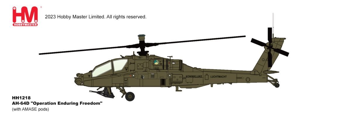 Hobby Master HH1218 1:72 AH - 64D Apache Q - 05, RNLAF, 2000s