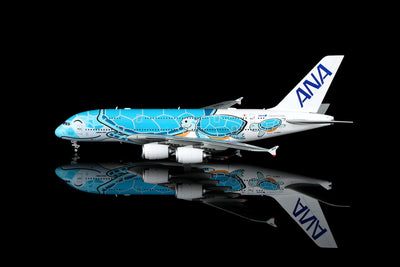 HX Models A582302F 1:400 ANA A380 "Flying Honu-Lani(Green Turtle)"Flaps Down" JA382A