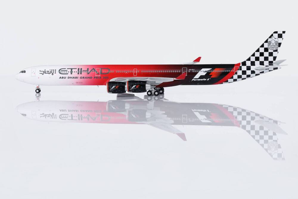 HX Models HY346095 1:400 Etihad Airways A340 - 642 A6 - EHJ "Abu Dhabi GP 2011" Standard Version