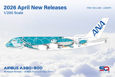 Pre-Order SQ Wings L2265FD 1:200 ANA A380 JA382A "Flaps Down"