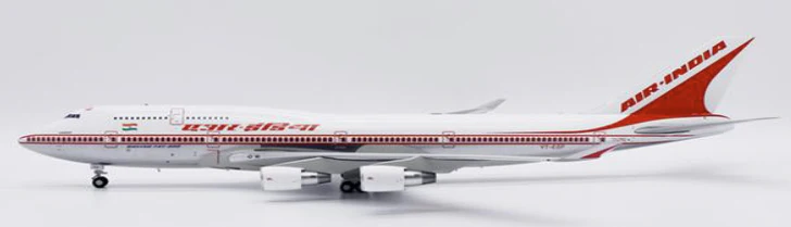 Pre-Order JC Wings XX20203A 1:200 Air India Boeing 747-400 "Polished" Reg: VT-ESP "Flaps Down"