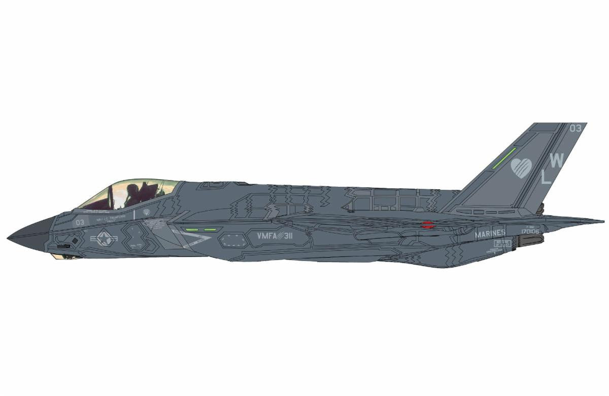 Pre-Order Hobby Master HA6215 1:72 F-35C Lightning II 170106, VMFA-311, USMC 2024