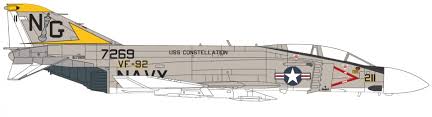 Air Commander AC1006 1:72 F-4J Phantom NG211 VF-92 Silver Kings USS Constellation, 1972