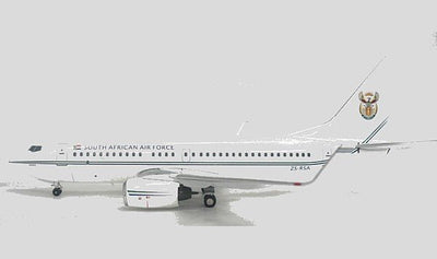InFlight IF737001 1:200 South African Air Force 737 - 700 ZS - RSA