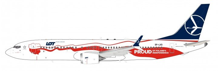 *InFlight IF737MAXLOT02 1:200 LOT Boeing 737 Max - 8 SP - LVD