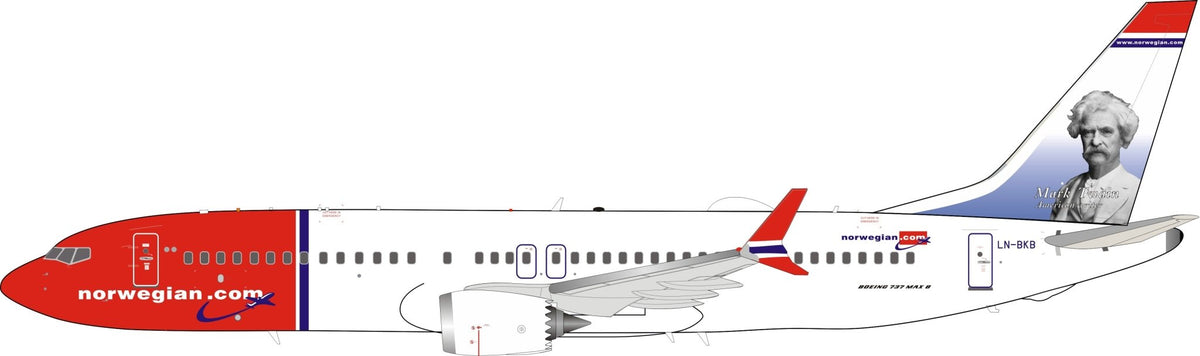 InFlight IF73MDY1220 1:200 Norwegian.com Boeing 737 Max 8 LN - BKB