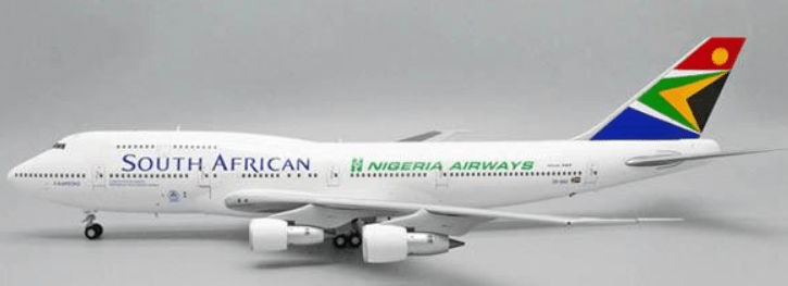 JC Wings JC2SAA0007 1:200 South African Airways Boeing 747 - 300 ZS - SAU "Nigeria Airways"