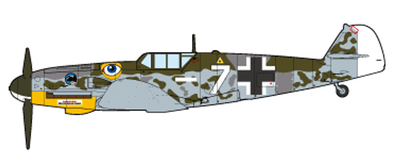 JC Wings JCW - 72 - BF109 - 002 1:72 BF - 109G - 6 Luftwaffe Elias Kuhlein JG51, Bulgaria 1944 - MTS Aviation Models