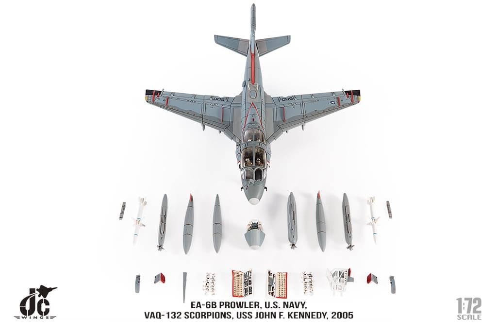 JC Wings JCW - 72 - EA6B - 006 1:72 EA - 6B Prowler U.S. NAVY, VAQ - 132 Scorpions, 2005