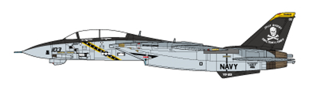 JC Wings JCW - 72 - F14 - 016 1:72 F - 14B Tomcat, U.S. Navy, VF - 103, Jolly Rogers, USS John F. Kennedy, Final Tomcat Cruise, 2004