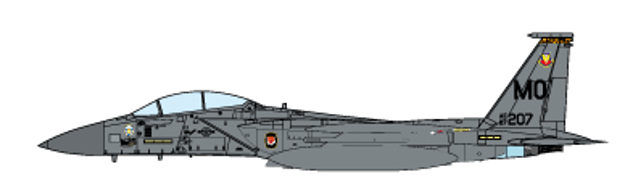 JC Wings JCW - 72 - F15 - 028 USAF F - 15E Strike Eagle 366th Fighter Wing, Operation Enduring Freedom, 2001