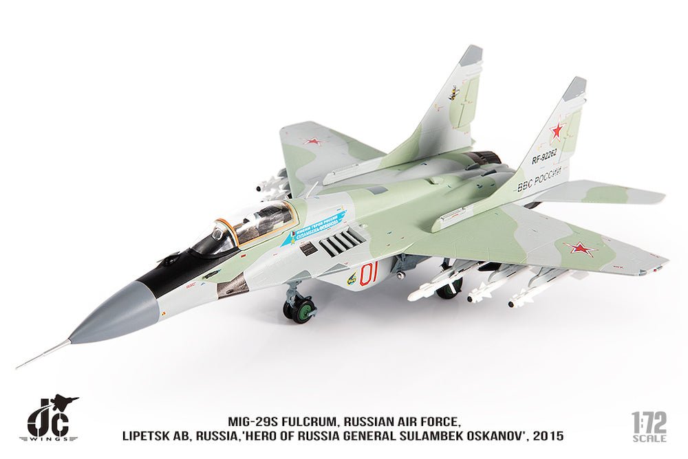 JC Wings JCW - 72 - MG29 - 013 MIG - 29S Fulcrum Russian Air Force, "Hero of Russia General Sulambek Oskanov", 2015