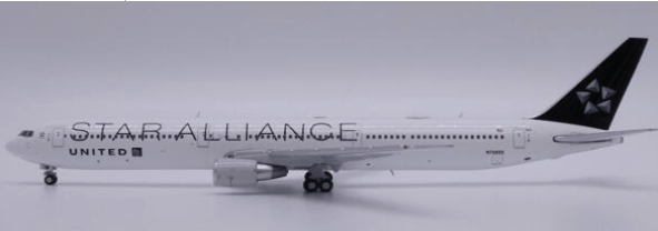 JC Wings LH4368 1:400 United Airlines Boeing 767 - 400ER "Star Alliance" Reg: N76055