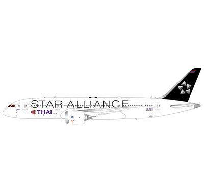 JC Wings 1:400 scale Thai Airways Boeing 787-8 Dreamliner "Star Alliance" "Flaps Down" Reg: HS-TQO diecast model airplane