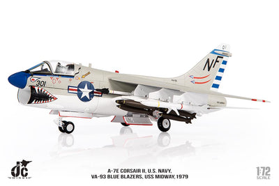 JC Wings Military JCW - 72 - A7 - 006 1:72 U.S Navy A - 7E Corsair II VA - 93 Blue Blazers, 1979