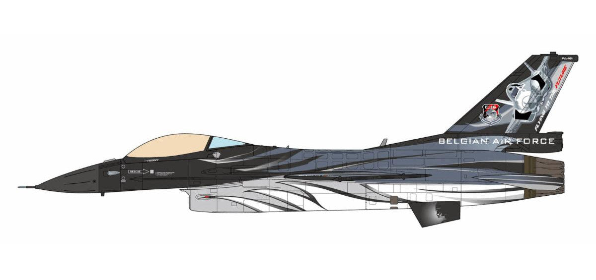 JC Wings Military 1:72 scale F-16AM Fighting Falcon Belgian Air Force, Solo Display, 2021 diecast model airplane