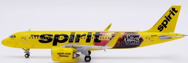 JC Wings SA4045 1:400 Spirit Airlines Airbus A320NEO "Spirit Untamed" Reg: N932NK