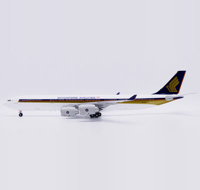 JC Wings 1:200 scale Singapore Airlines Airbus A340-500 "Old Titles" Reg: 9V-SGC diecast model airplane