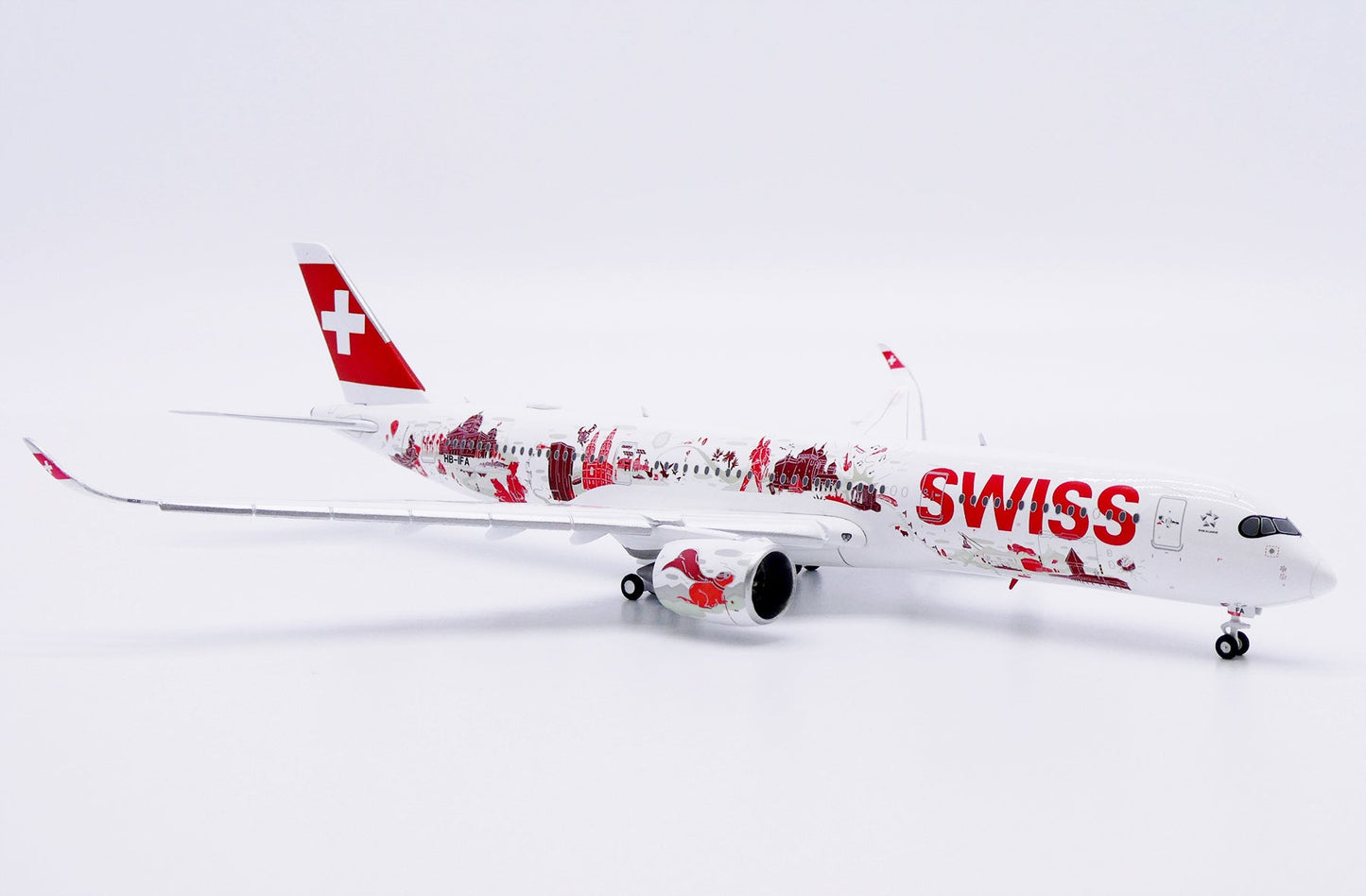 JC Wings XX40284A 1:400 Swiss Airbus A350-900XWB "Wanderlust" Reg: HB-IFA "Flaps Down"