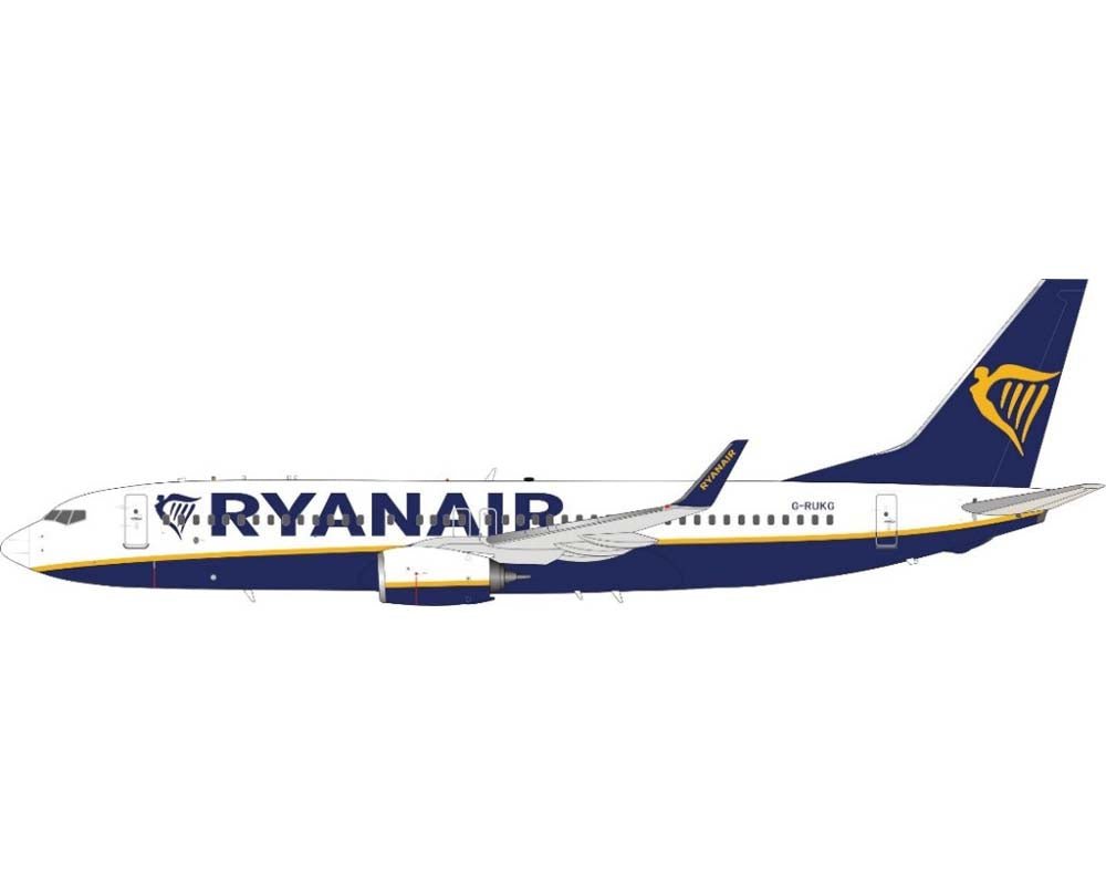 JFox JF - 737 - 8 - 021 1:200 Ryanair Boeing 737 - 800 G - RUKG