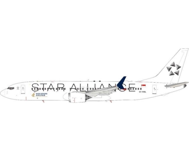 JFox JF - 737 - 8M - 002 Singapore Airlines Star Alliance 737 Max 8 9V - MBL