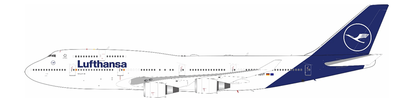JFox JF - 747 - 4 - 067 1:200 Lufthansa Boeing 747 - 430 D - ABVY