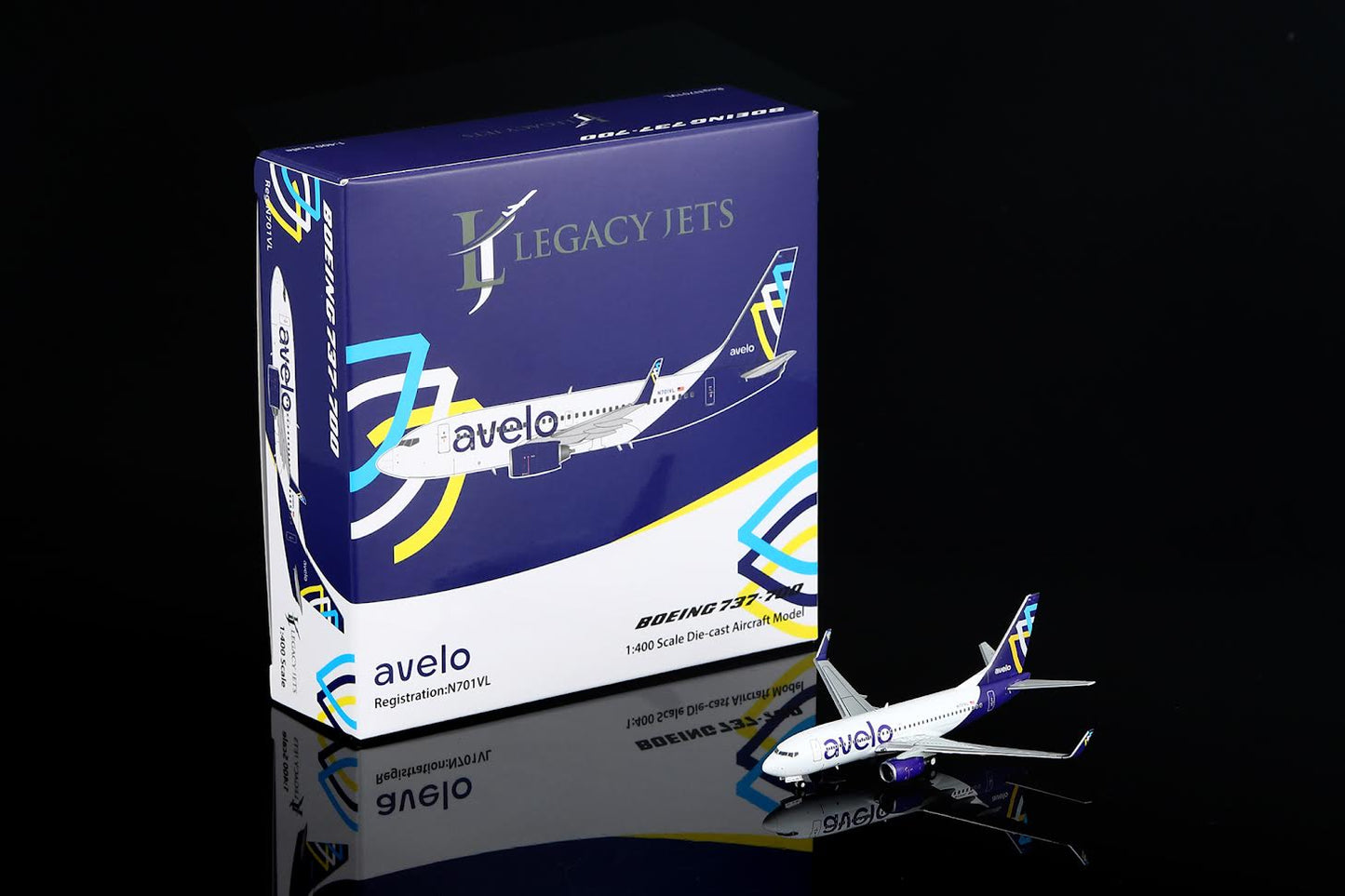 Legacy Jets LJ11516 - 5 1:400 Avelo Airlines Boeing 737 - 700 N701VL