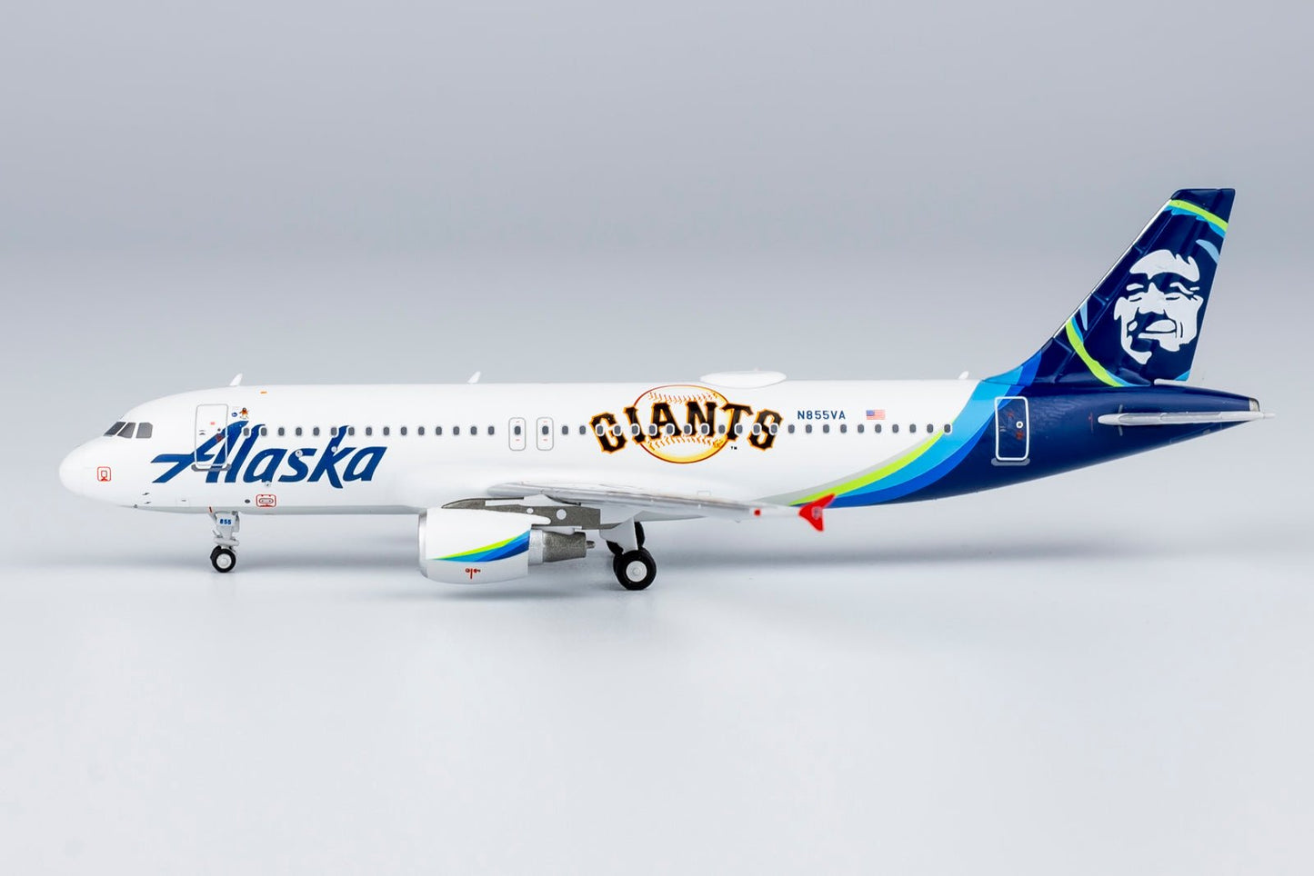 NG 15015 1:400 Alaska Airlines Airbus A320 - 200 N855VA "San Francisco Giants"