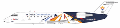 NG Models 52065 1:200 Delta Connection (SkyWest Airlines) CRJ - 200LR N498SW Salt Lake City Olympics 2002 "Soaring Spirit"