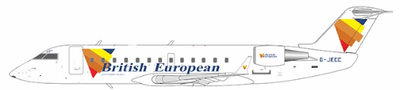NG Models 52076 1:200 British European Airways CRJ - 200ER G - JECC