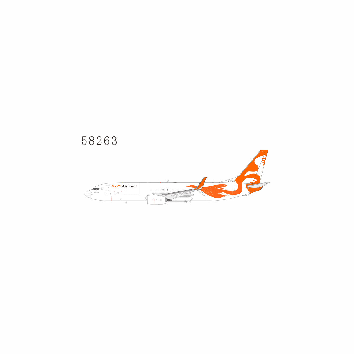 NG Models 1:400 scale PRO Air Inuit Cargo 737-800(SF) C-FTUZ diecast model airplane