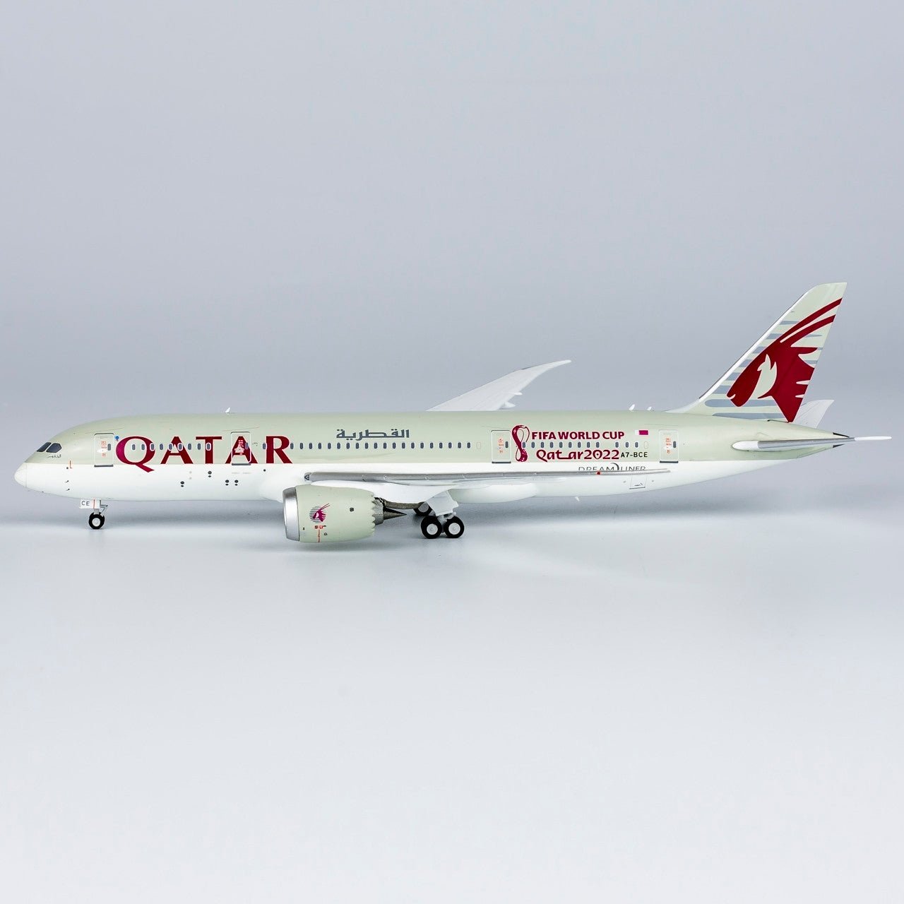 NG Models 59010 1:400 Qatar Airways 787 - 8 Dreamliner A7 - BCE (with "FIFA World Cup Qatar 2022)