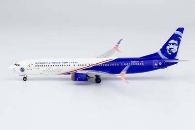 NG Models 79007 1:400 Alaska Airlines 737 - 900ER/w N265AK("Honoring Those Who Serve" scheme; with scimitar winglets)
