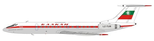 Panda Models 62416 Tu - 134A Balkan Bulgarian Airlines LZ - TUR
