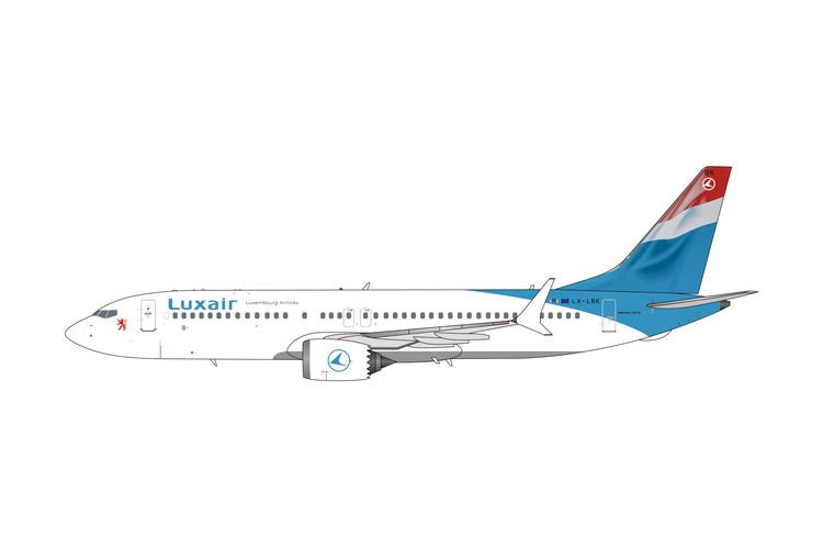 Phoenix 11883 1:400 Luxair Boeing 737 MAX 8 LX - LBK