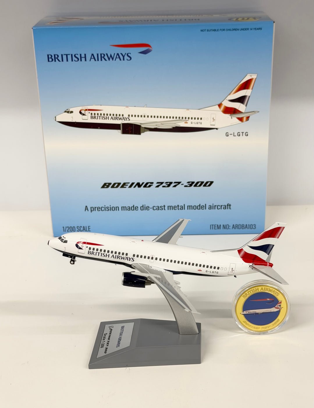 Pre - Order ARD200 ARDBA103 1:200 British Airways Boeing 737 - 300 G - LGTG