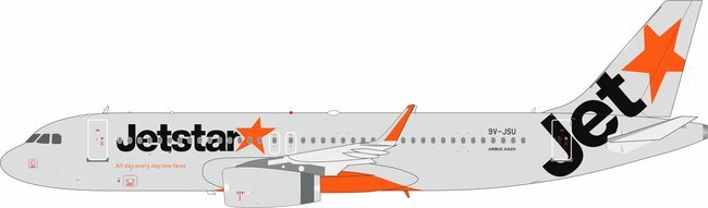 Pre - Order B - Models B - 320 - JSU 1:200 Jetstar Asia Airways Airbus A320 - 232 9V - JSU