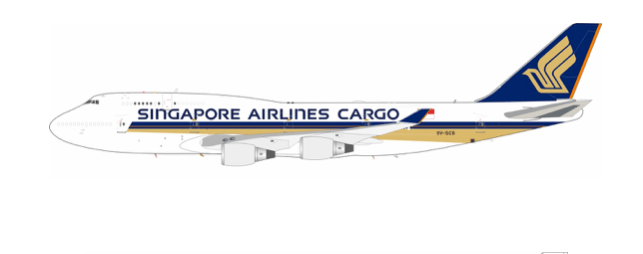 Pre - Order B - Models B - 744 - SQ - SCB 1:200 747 - 412(BCF) Singapore Airlines Cargo 9V - SCB