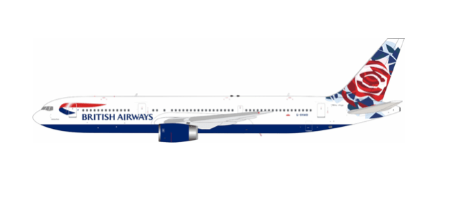 Pre-Order B-Models B-763-BA-NWB 1:200 British Airways CHELSEA ROSE Boeing 767-336/ER G-BNWB